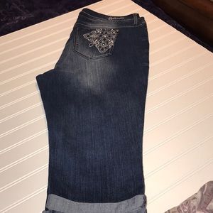 Hydraulic Capri Jeans